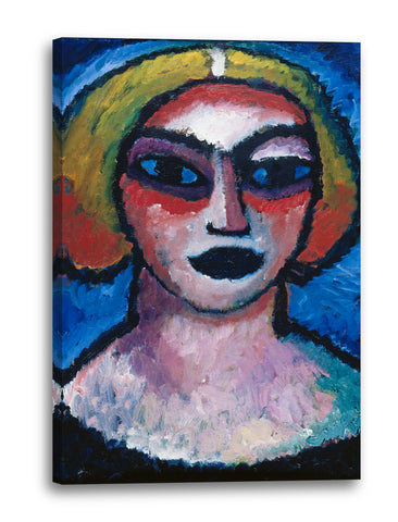 Leinwandbild Alexej von Jawlensky - Frauenkopf