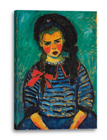 Leinwandbild Alexej von Jawlensky - Mädchen mit roter Schleife