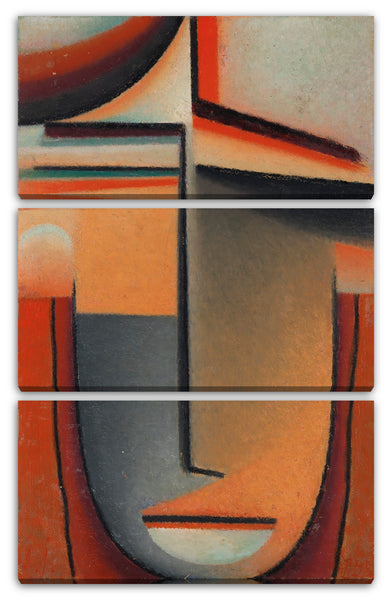 Leinwandbild Alexej von Jawlensky - Abstrakter Kopf: Tragik