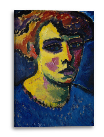 Leinwandbild Alexej von Jawlensky - Frauenkopf