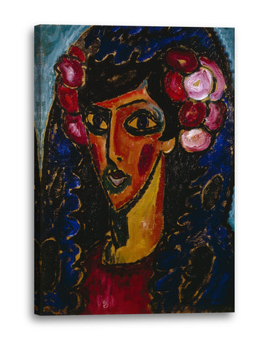 Leinwandbild Alexej von Jawlensky - Die blaue Mantilla