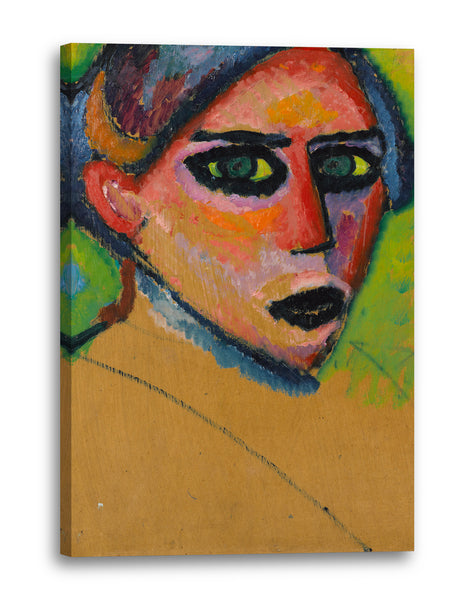 Leinwandbild Alexej von Jawlensky - Frauengesicht
