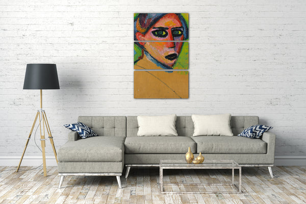Leinwandbild Alexej von Jawlensky - Frauengesicht
