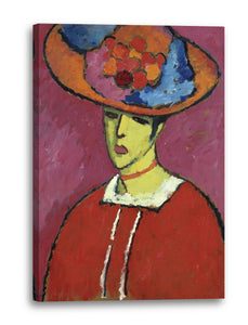 Leinwandbild Alexej von Jawlensky - Schokko mit Tellerhut