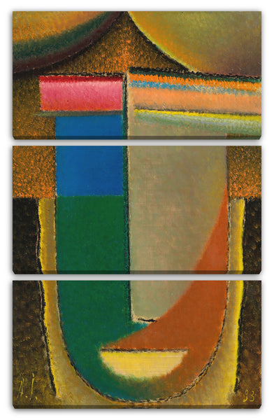 Leinwandbild Alexej von Jawlensky - Abstrakter Kopf: Afrika