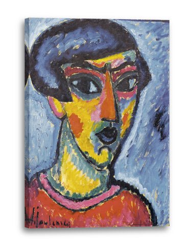 Leinwandbild Alexej von Jawlensky - Kopf in Blau