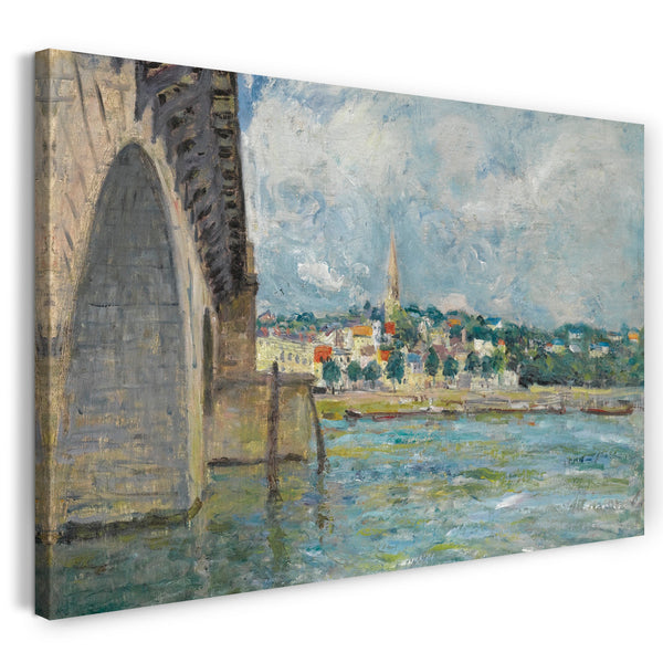 Leinwandbild Alfred Sisley - Brücke in Saint Cloud