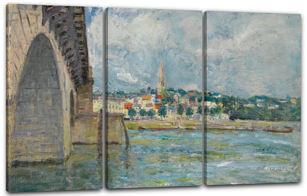 Leinwandbild Alfred Sisley - Brücke in Saint Cloud