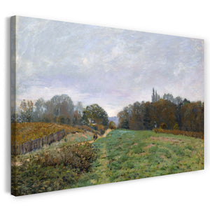 Leinwandbild Alfred Sisley - in Louveciennes