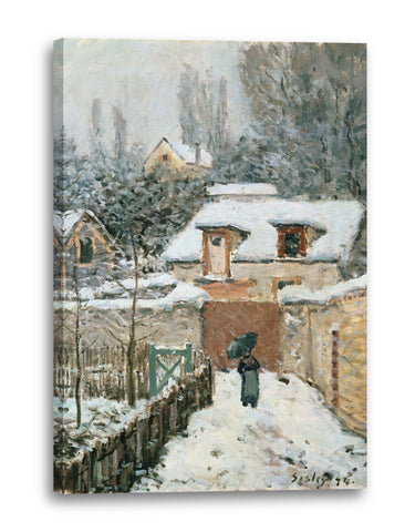 Leinwandbild Alfred Sisley - Snow at Louveciennes