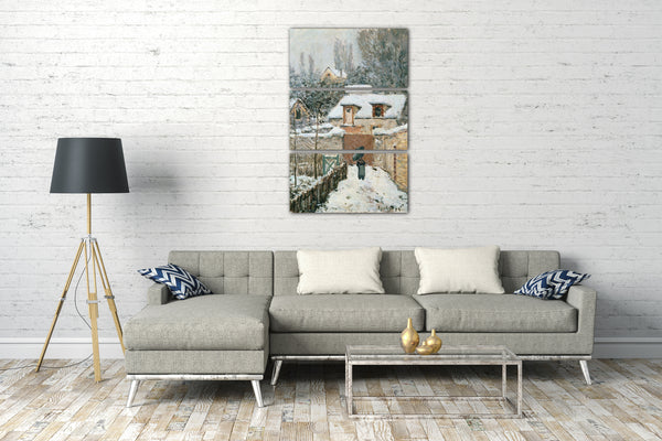 Leinwandbild Alfred Sisley - Snow at Louveciennes