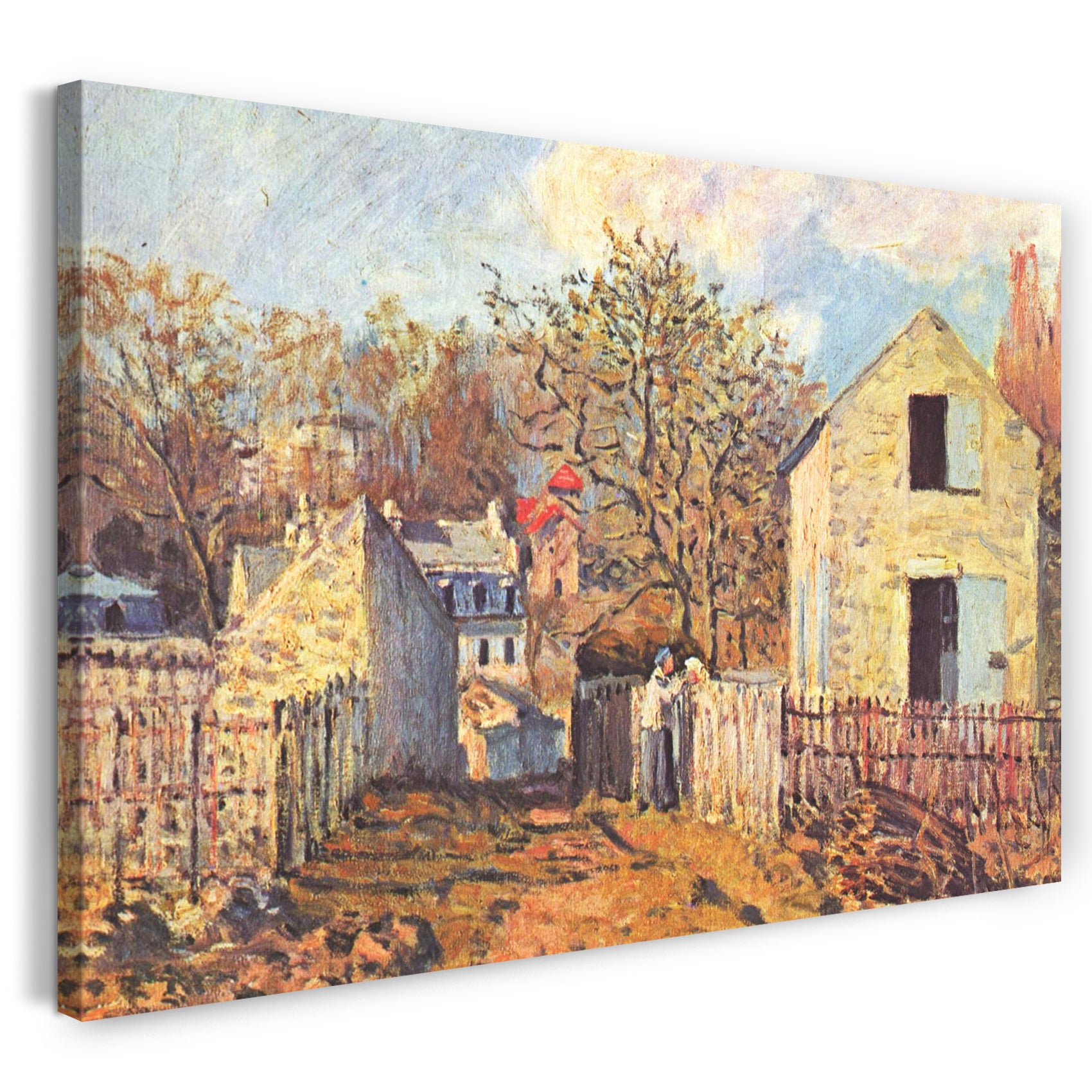 Leinwandbild Alfred Sisley - Village de Voisins