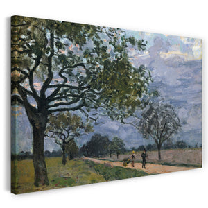 Leinwandbild Alfred Sisley - The Road from Versailles to Louveciennes