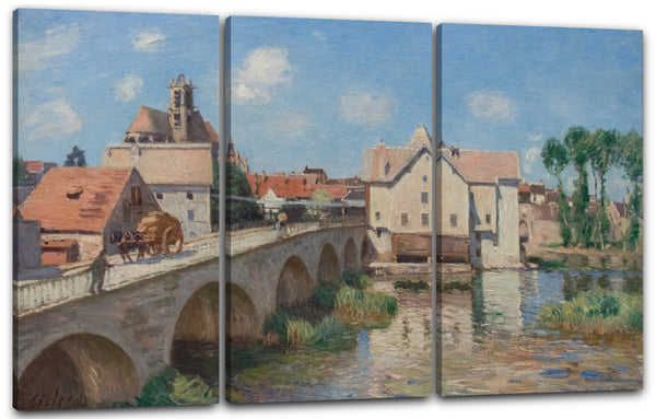 Leinwandbild Alfred Sisley - Le_pont_de_Moret