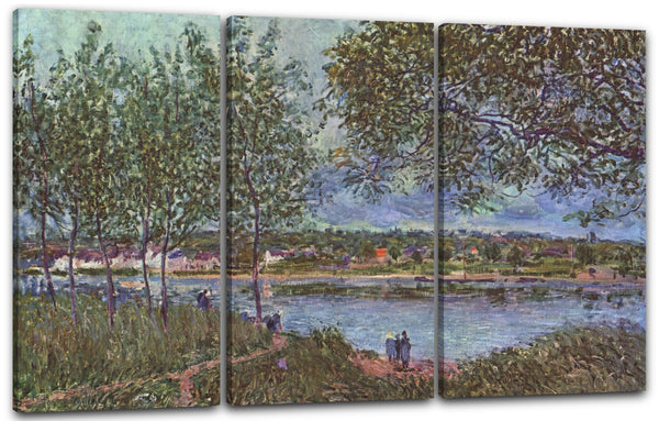 Leinwandbild Alfred Sisley - By Way of the Old Ferry