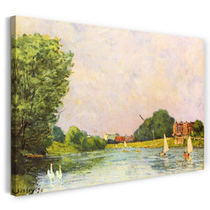 Leinwandbild Alfred Sisley - Thames at Hampton Court