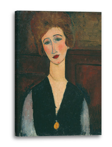 Leinwandbild Amedeo Modigliani - Portrait einer Frau