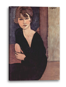 Leinwandbild Amedeo Modigliani - Sitzende Frau