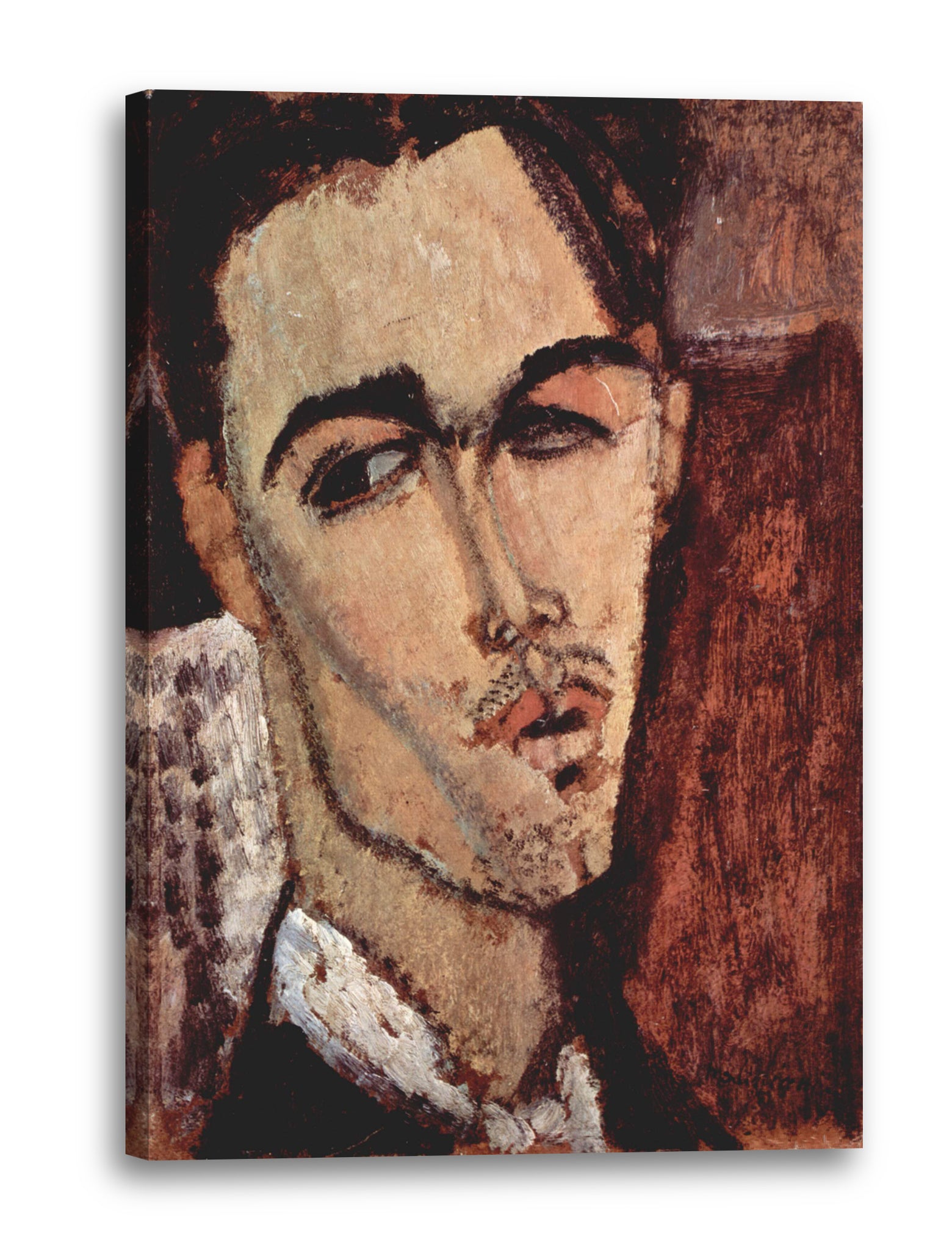 Leinwandbild Amedeo Modigliani - Portrait von Celso Lagar