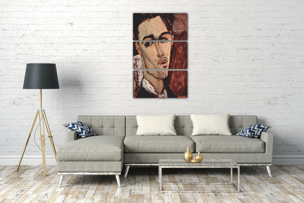 Leinwandbild Amedeo Modigliani - Portrait von Celso Lagar
