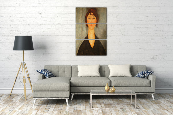 Leinwandbild Amedeo Modigliani - Portrait einer jungen Frau