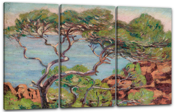 Leinwandbild Amedeo Modigliani - Agay, Paysage du midi