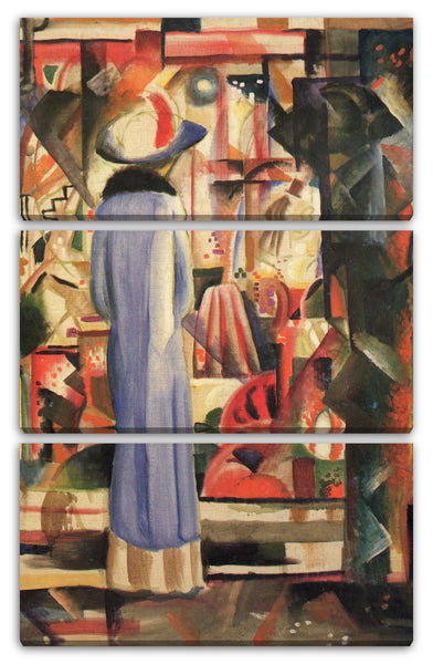 Leinwandbild August Macke - Großes helles Schaufenster