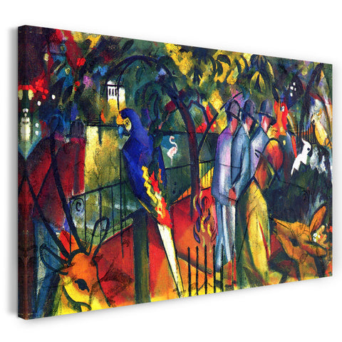 Leinwandbild August Macke - Zoologischer Garten