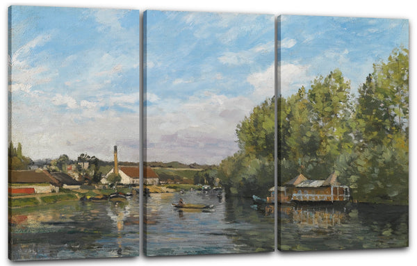 Leinwandbild Camille Pissarro - LA SEINE À PORT-MARLY