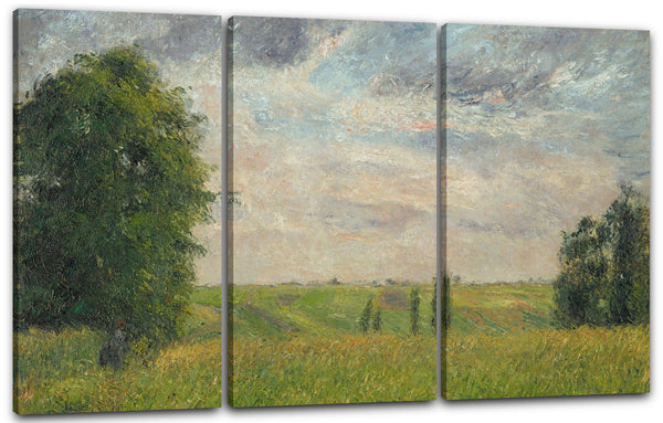 Leinwandbild Camille Pissarro - SOLEIL COUCHANT, PONTOISE