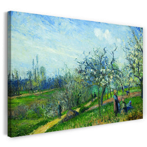 Leinwandbild Camille Pissarro - Flowering Orchard