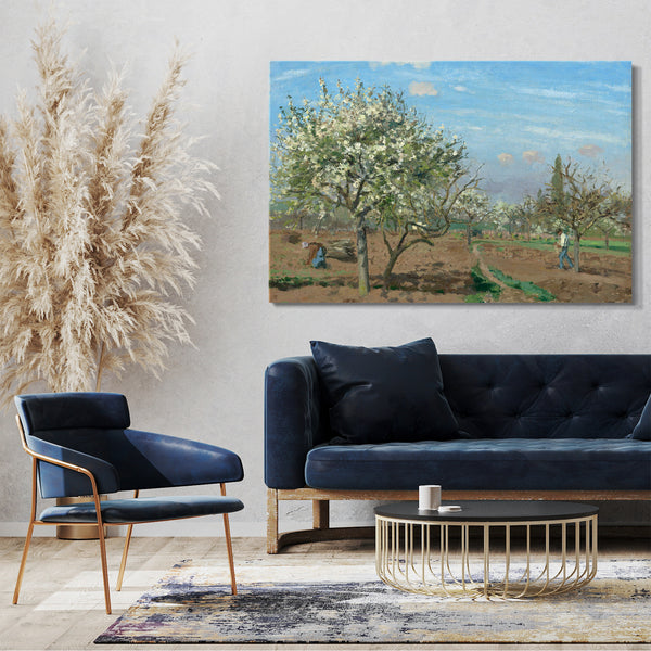 Leinwandbild Camille Pissarro - Orchard in Blossom, Louveciennes