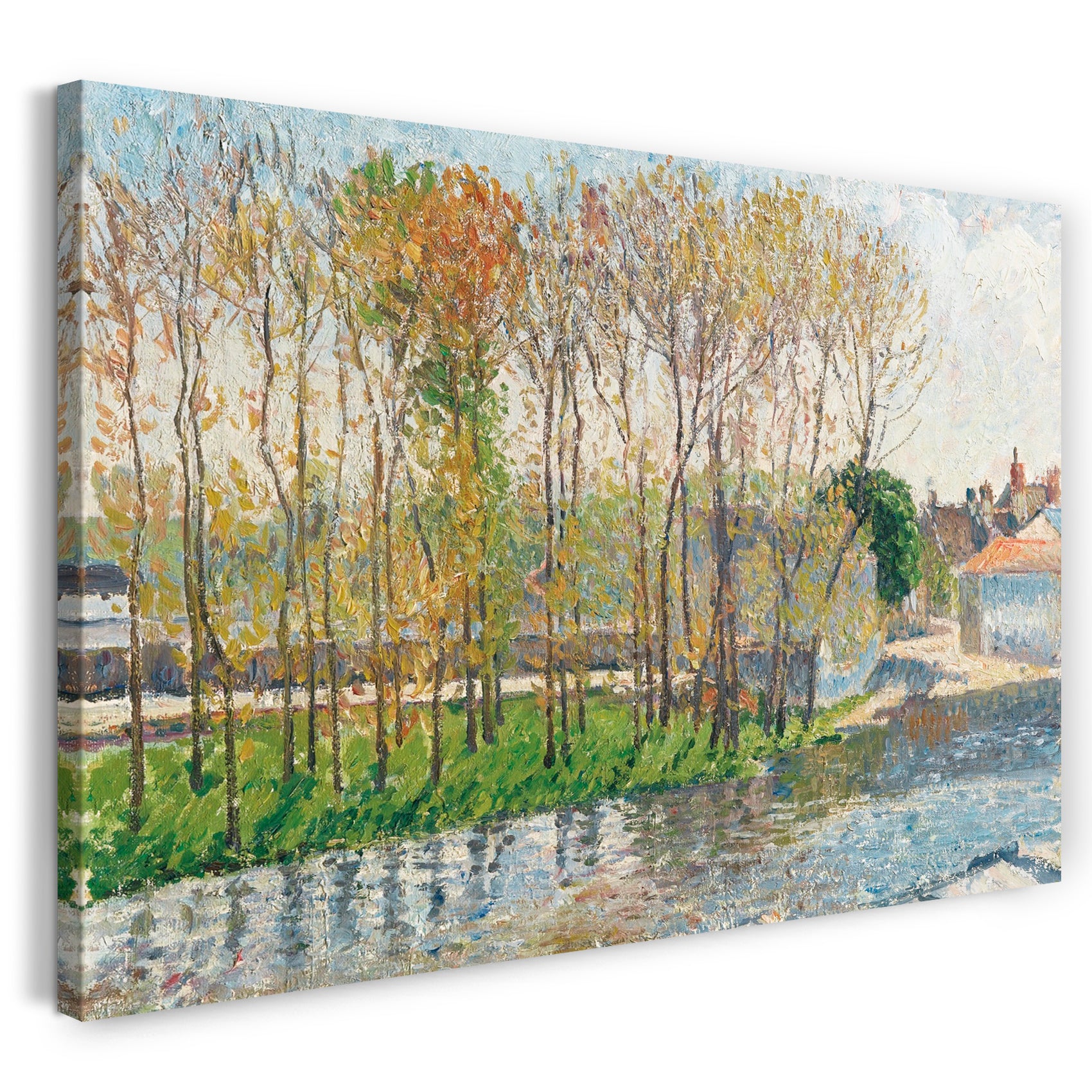 Leinwandbild Camille Pissarro - BORDS DU LOING À MORET