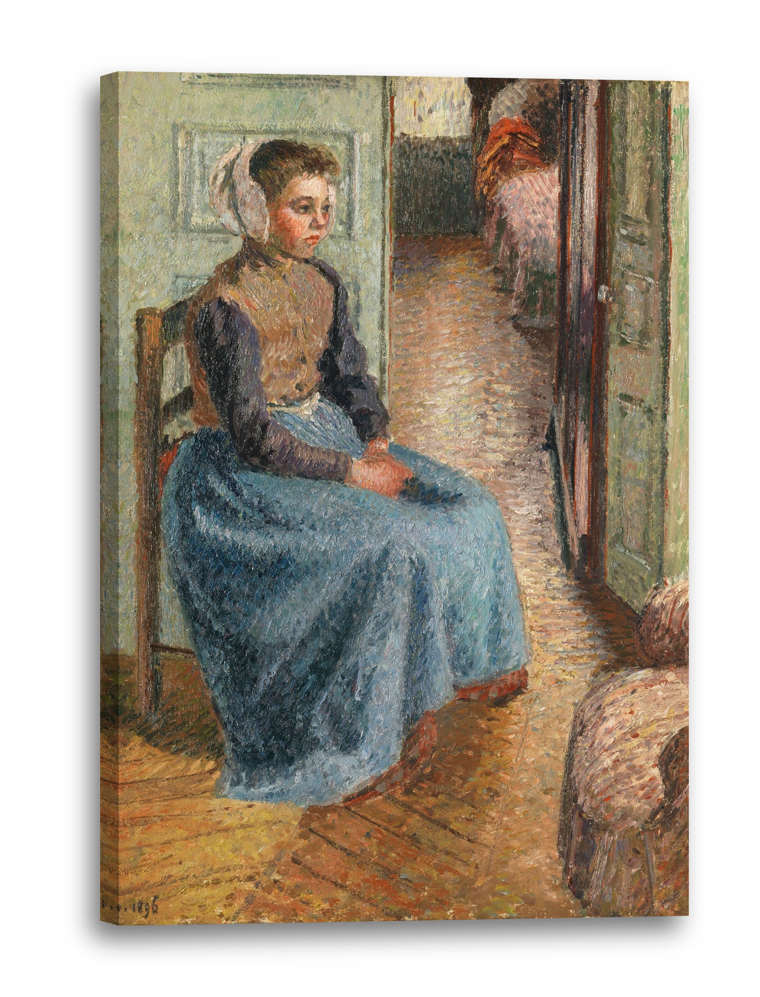 Leinwandbild Camille Pissarro - PETITE BONNE FLAMANDE DITE "LA ROSA"