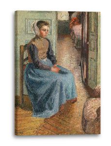 Leinwandbild Camille Pissarro - PETITE BONNE FLAMANDE DITE "LA ROSA"