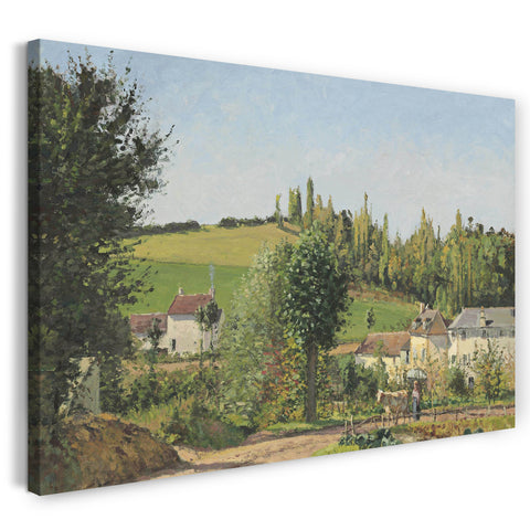 Leinwandbild Camille Pissarro - Hameau aux environs de Pontoise