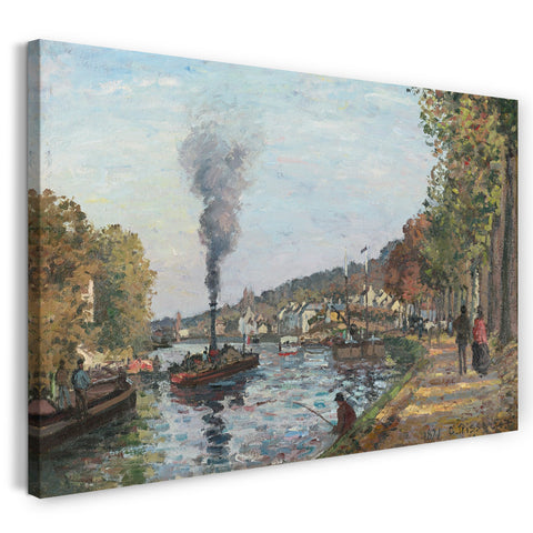 Leinwandbild Camille Pissarro - LA SEINE À BOUGIVAL