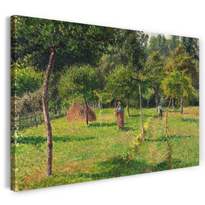 Leinwandbild Camille Pissarro - Le jardin à Éragny
