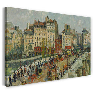 Leinwandbild Camille Pissarro - The Pont Neuf