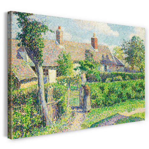 Leinwandbild Camille Pissarro - Maisons de paysans
