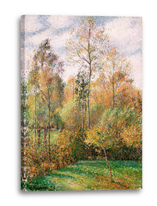 Leinwandbild Camille Pissarro - Automne, Peupliers, Eragny