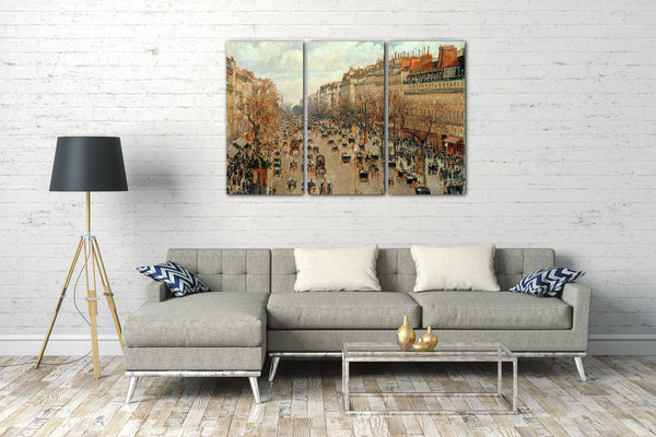 Leinwandbild Camille Pissarro - Boulevard Montmartre