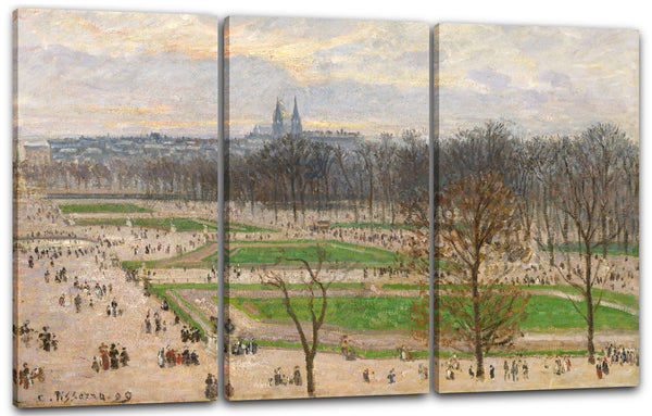 Leinwandbild Camille Pissarro - The Garden of the Tuileries on a Winter Afternoon