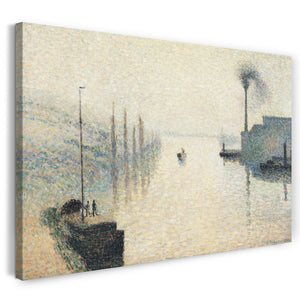 Leinwandbild Camille Pissarro - L'Île Lacroix, Rouen (The Effect of Fog)