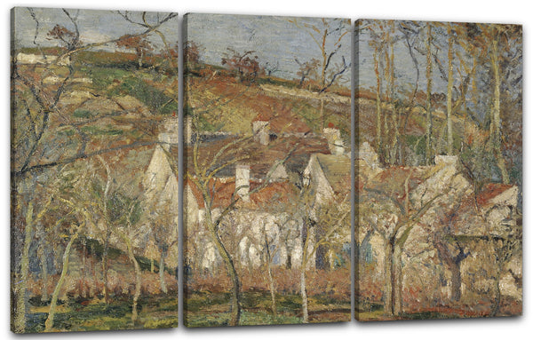 Leinwandbild Camille Pissarro - Les toits rouges, coin de village, effet d'hiver