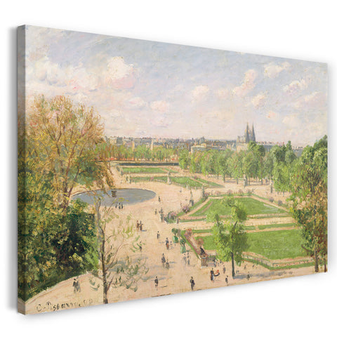 Leinwandbild Camille Pissarro - The Garden of the Tuileries on a Spring Morning