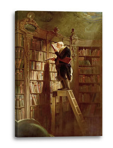 Leinwandbild Carl Spitzweg - Der Bücherwurm