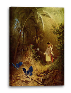 Leinwandbild Carl Spitzweg - Der Schmetterlingsjäger