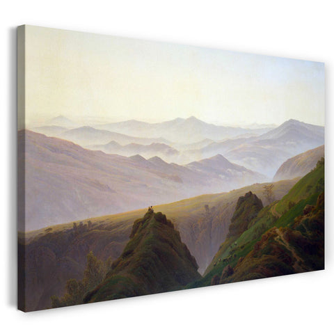 Leinwandbild Caspar David Friedrich - Morgens in den Bergen