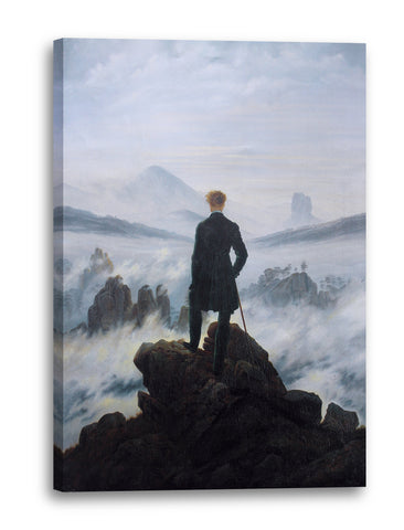 Leinwandbild Caspar David Friedrich - Wanderer über dem Nebelmeer